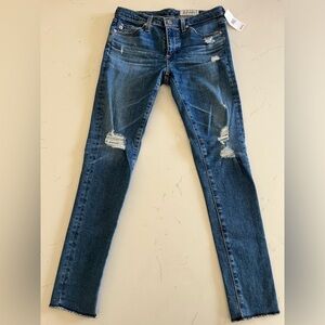 Ag Adriano Goldschmied - Distressed Blue Jeans